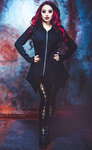 Necessary Evil Carmenta Lace Up Hoody