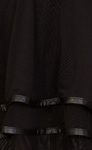 Necessary Evil Lucina Mesh and Leatherette Mini Skirt