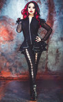 Necessary Evil Lucina Mesh and Leatherette Jacket