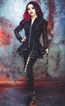 Necessary Evil Lucina Mesh and Leatherette Jacket