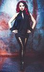 Necessary Evil Feronia Cold Shoulder Batwing Top