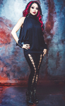 Necessary Evil Feronia Cold Shoulder Batwing Top
